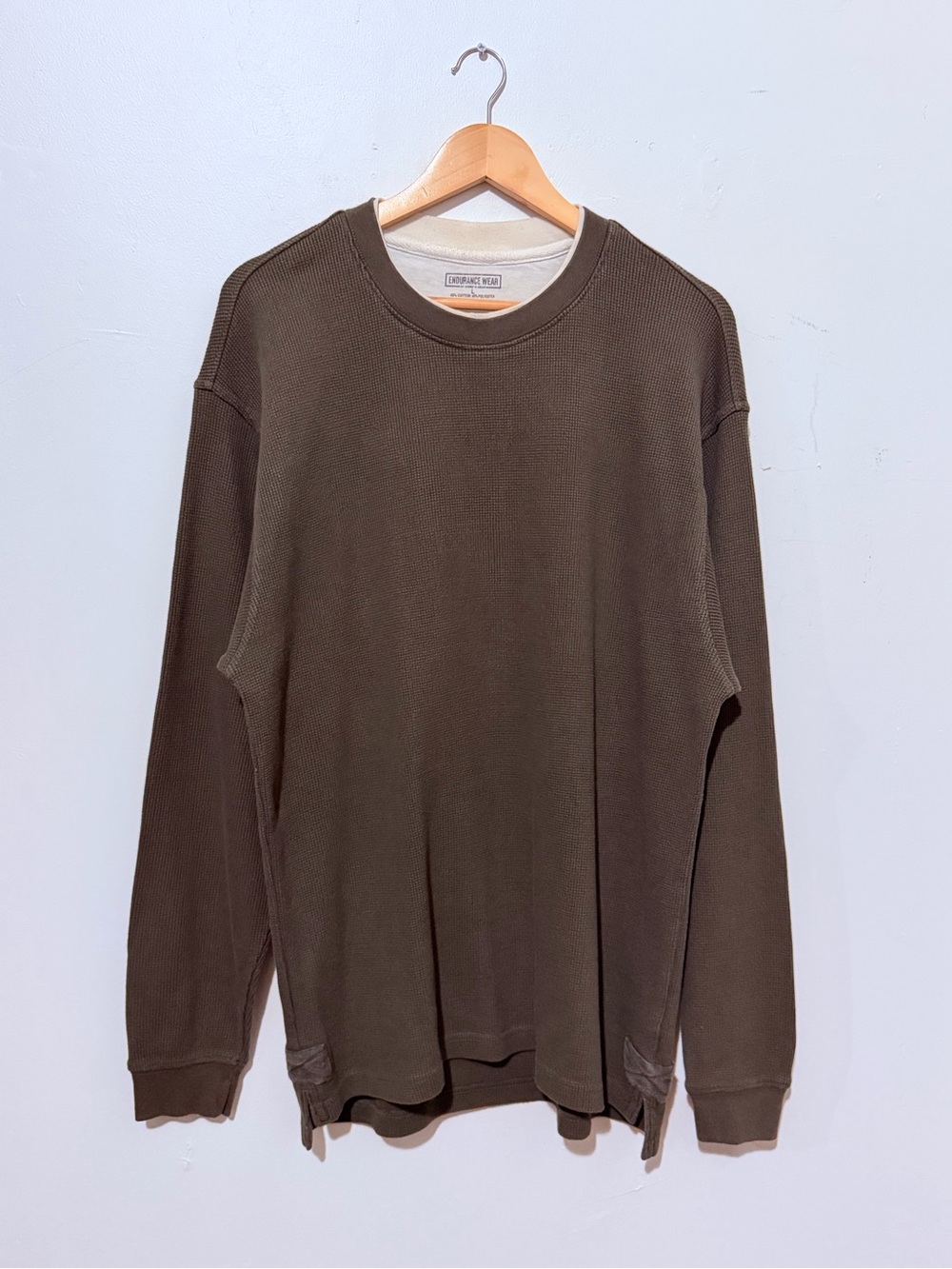 Casual Olive Crewneck Sweater